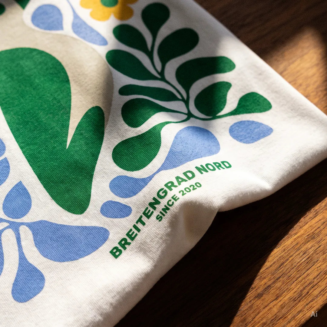 Vogel Bio-Baumwoll-T-Shirt in Weiß