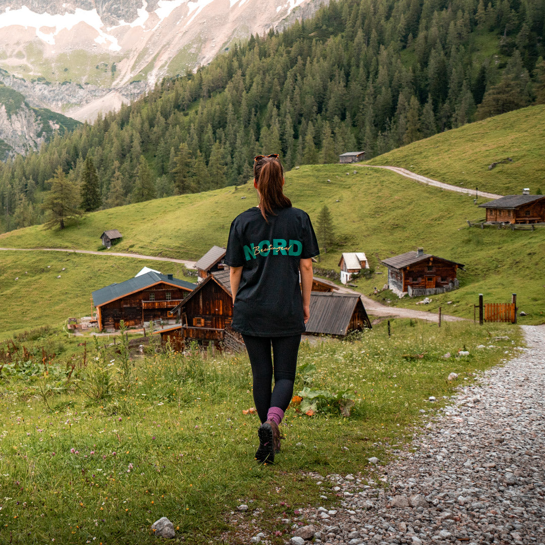 LilaBlüte Bio-Baumwoll-T-Shirt in Lavendel Anthrazit