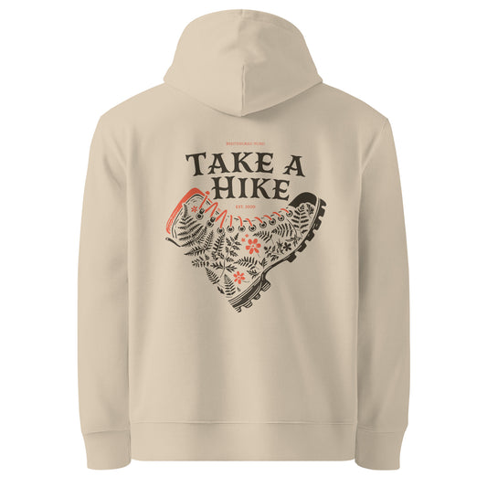 Take A Hike Hoodie in Beige