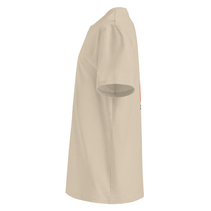 Landschaft Bio-Baumwoll-T-Shirt in Beige