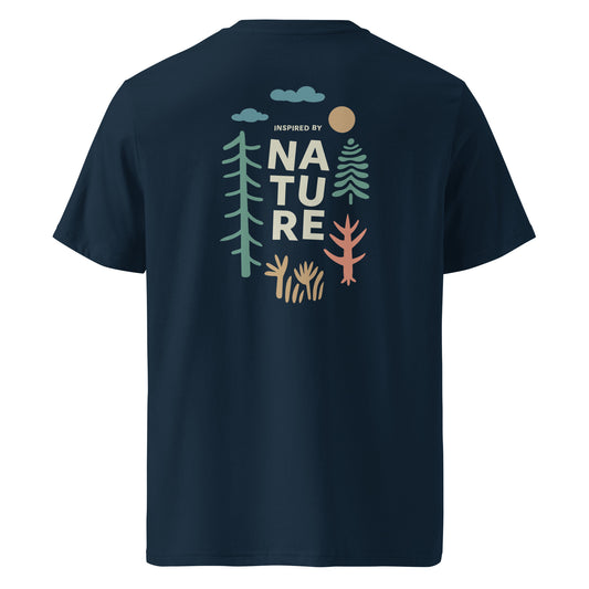 Inspired by Nature Bio-Baumwoll-T-Shirt in Navy