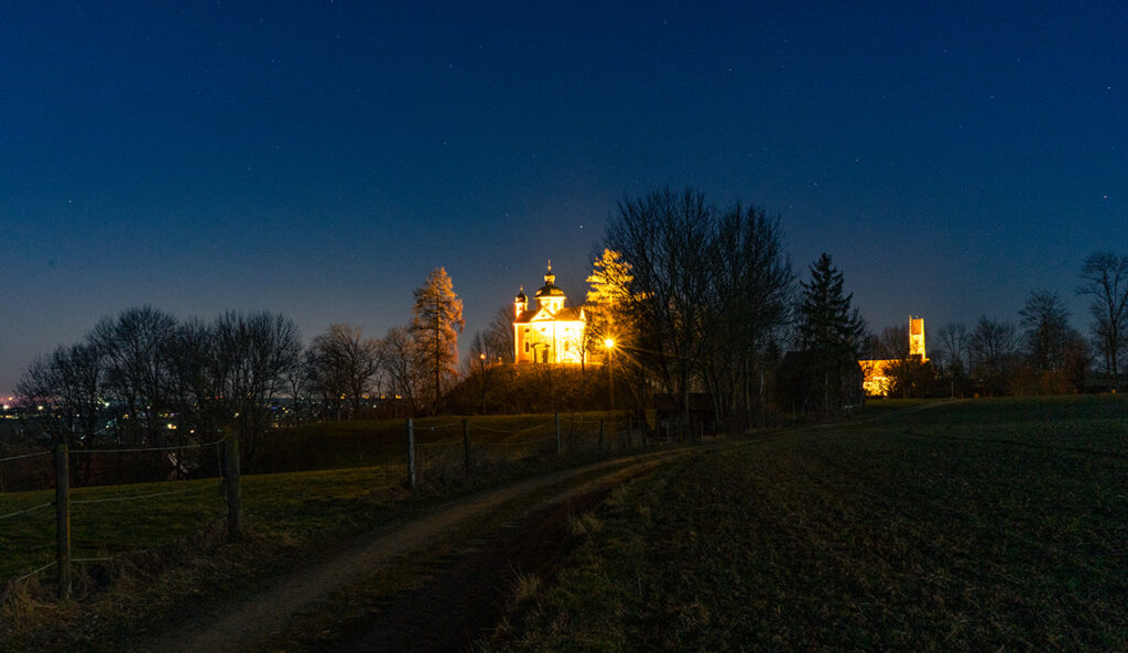 Sonnensterne fotografieren Blaue Stunde